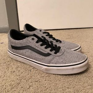 Hardly worn Gray low-top Vans